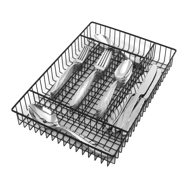 Oneida Java 42 Piece Flatware Set, Service for 8 + Storage Caddy